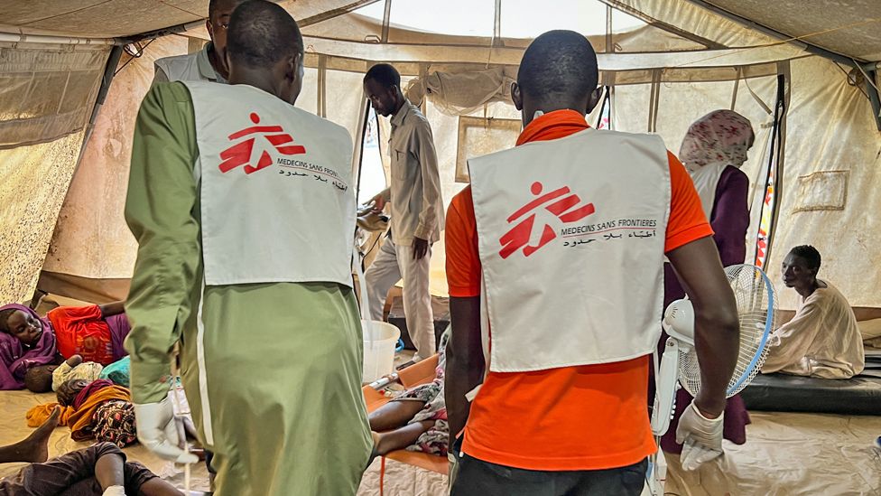 Команды MSF оказывают помощь раненым из Западного Дарфура в Адре, Чад, июнь 2023 г.