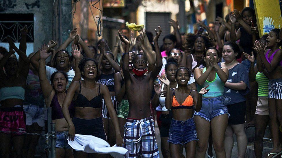 Residents in Jacarezinho protested on Thursday after the deadly police operation