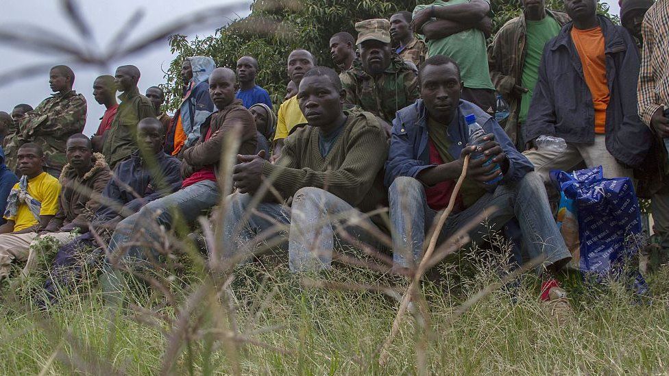 M23 former fighters pictured in Uganda in 2014