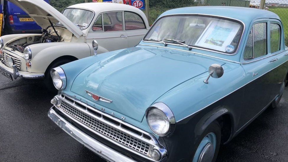 Dozens of classic cars on show at Weston-super-Mare vintage car rally