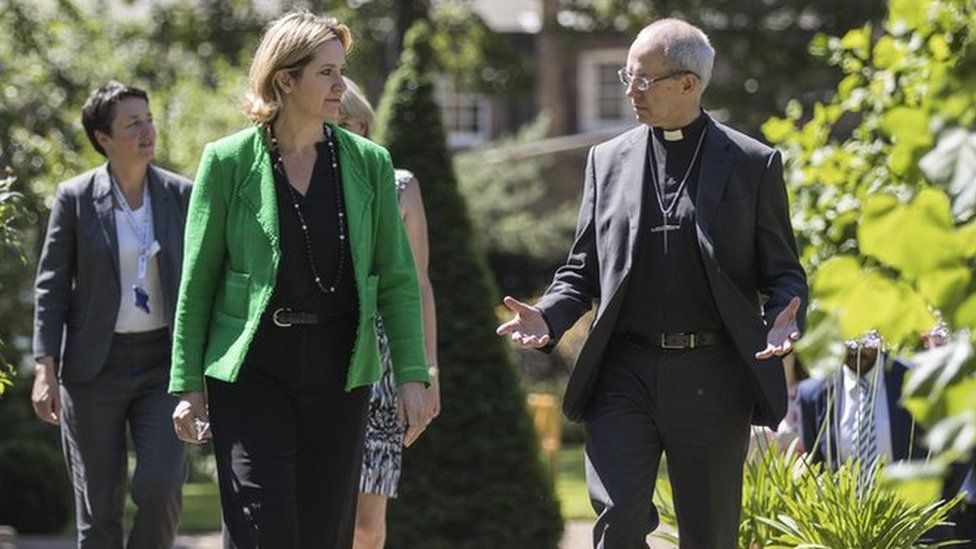 Amber Rudd and Justin Welby