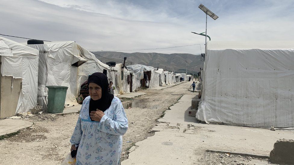 A refugee camp in Lebanon