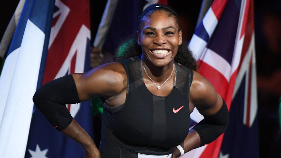 Serena Williams at the 2017 Australian Open