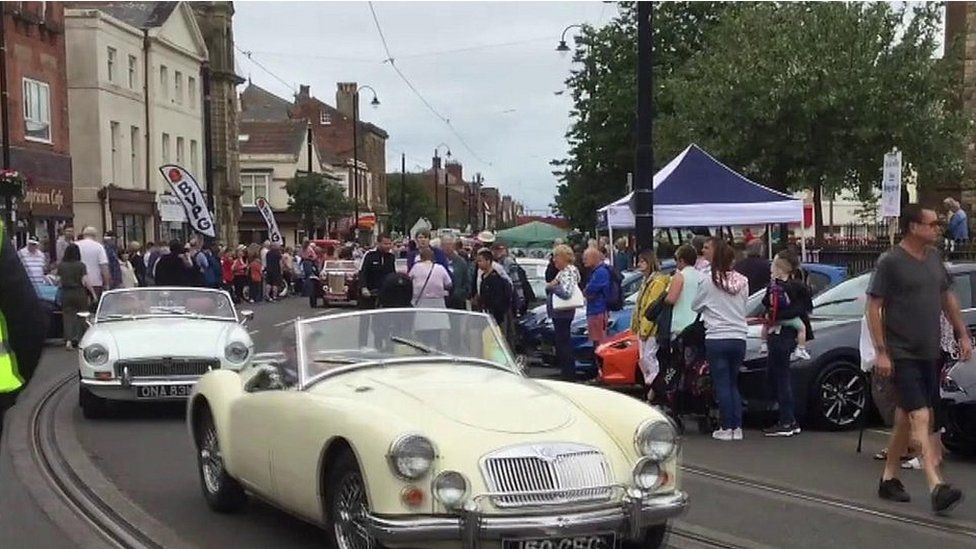 Vintage car parade