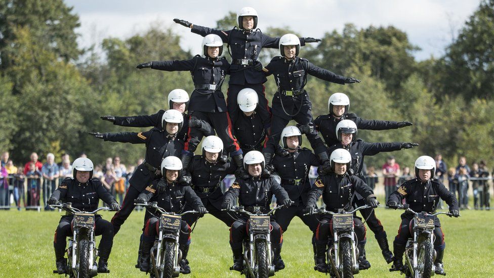 white helmet motorbike