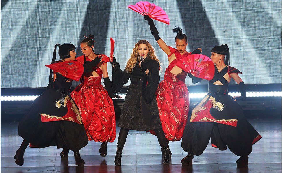 Madonna on the Rebel Heart tour