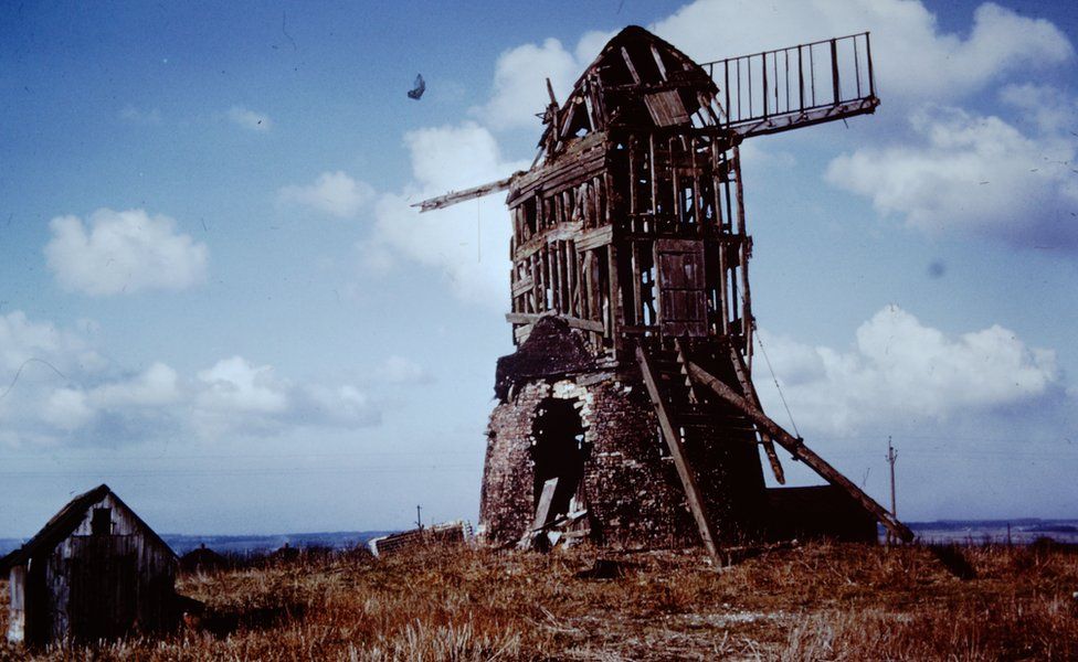 Derelict windmill