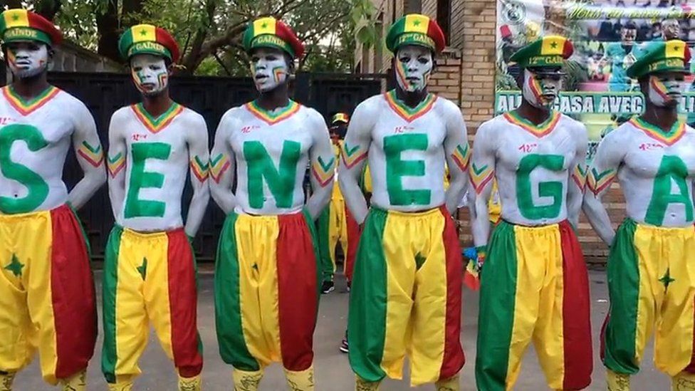 Senegal football fans