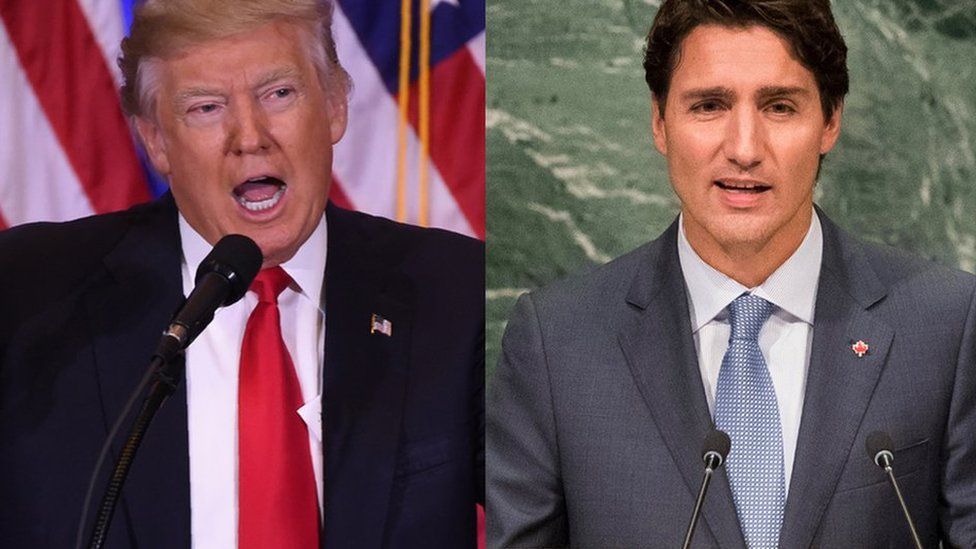 President Donald Trump and Prime Minister Justin Trudeau