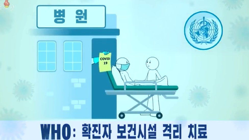 Screengrab from Korean state TV