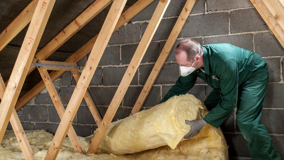 Insulation being fitted