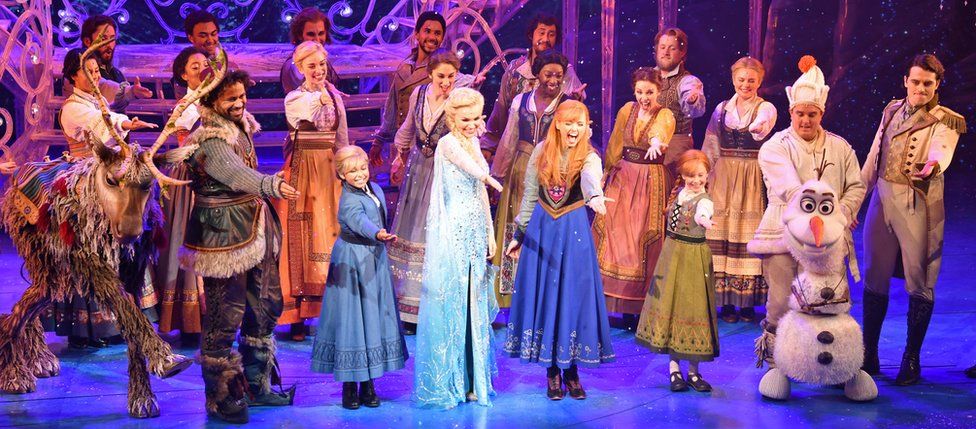 The West End cast of Frozen the Musical