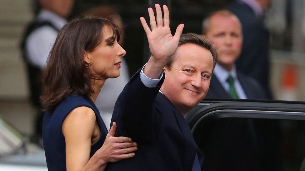 David and Samantha Cameron leaving office