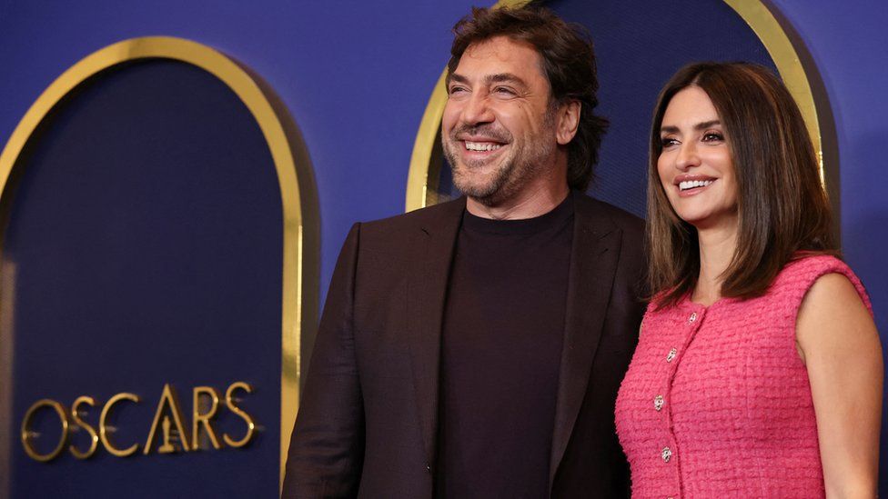 Javier Bardem and Penélope Cruz at the Oscar nominees' luncheon