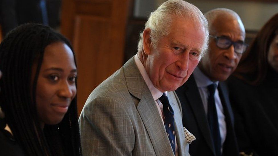 The Prince of Wales (centre) and Principal Lord Woolley attend a session on "Get In Cambridge" during a visit to Homerton College at the University of Cambridge, to discuss access to education and learn of the college"s vision to welcome and support students from diverse backgrounds.