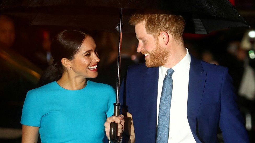 The Duke and Duchess of Sussex in March 2020