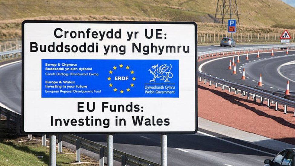 A465 near Ebbw Vale, part funded by EU structural funds