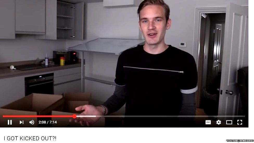 Youtube Star Pewdiepie Evicted From Flat After Making Gay Sex Video 9568