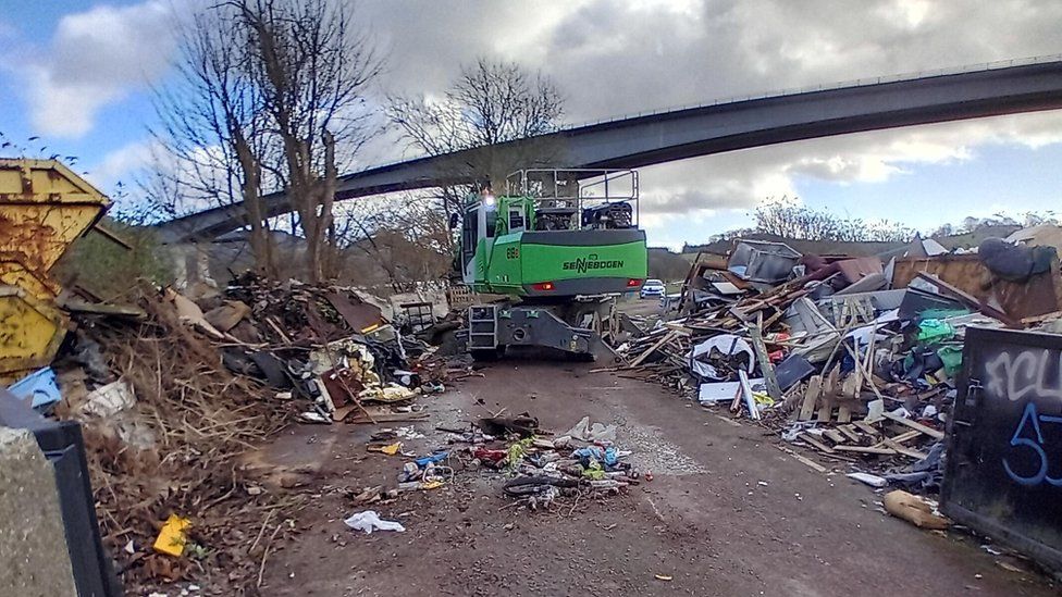 Friarton fly-tipping site