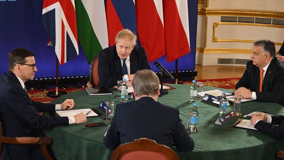 Boris Johnson hosts European leaders in London