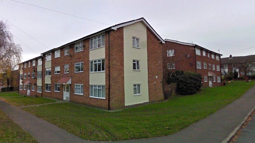 A block of flats in St Andrews Crescent, Mardy, Abergavenny