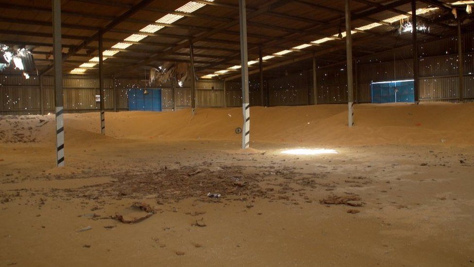 Empty granary in Yemen