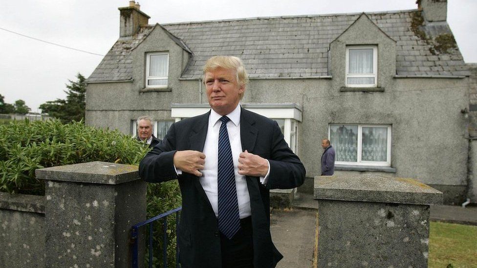 Donald Trump on a visit to Scotland in 2008