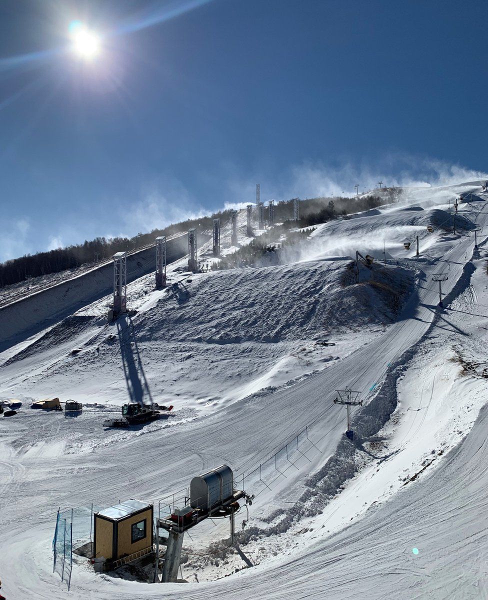 The slopes in Chongli