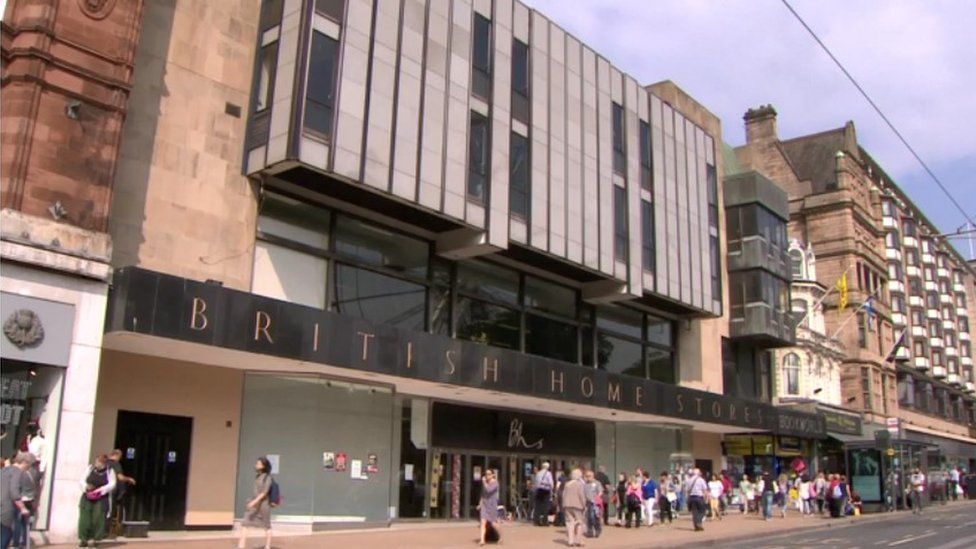 Former BHS store in Princes Street, Edinburgh