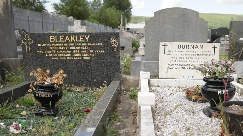 Graves of Rosemary Bleakley and Mary Dornan