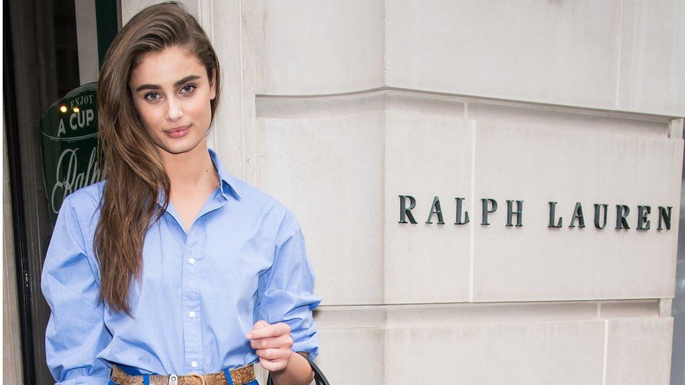 Model Taylor Marie Hill is seen leaving Ralph Lauren Spring/Summer 2019 fashion show during New York Fashion Week.