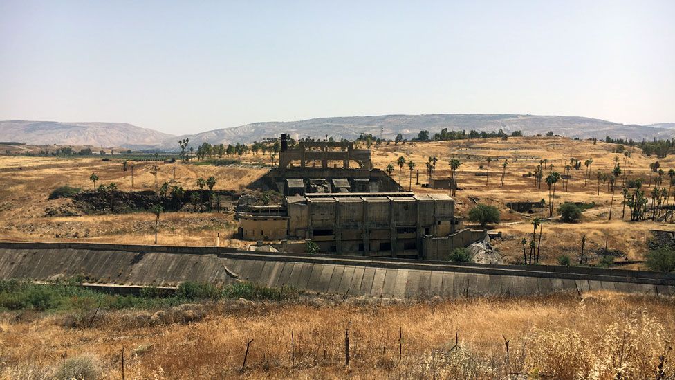 The remains of the Naharayim hydro-electric power plant that was built by Pinchas Rutenberg