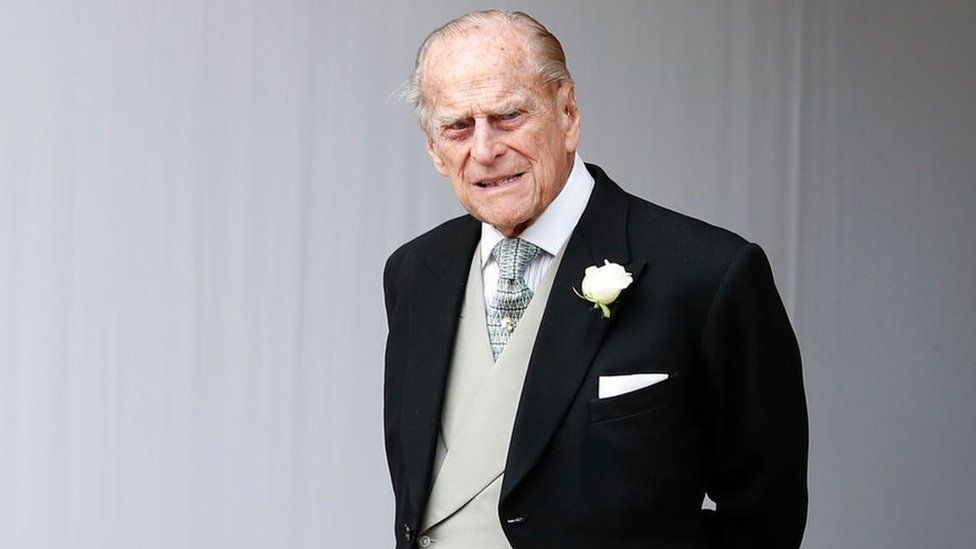 Prince Philip at the wedding of Princess Eugenie of York