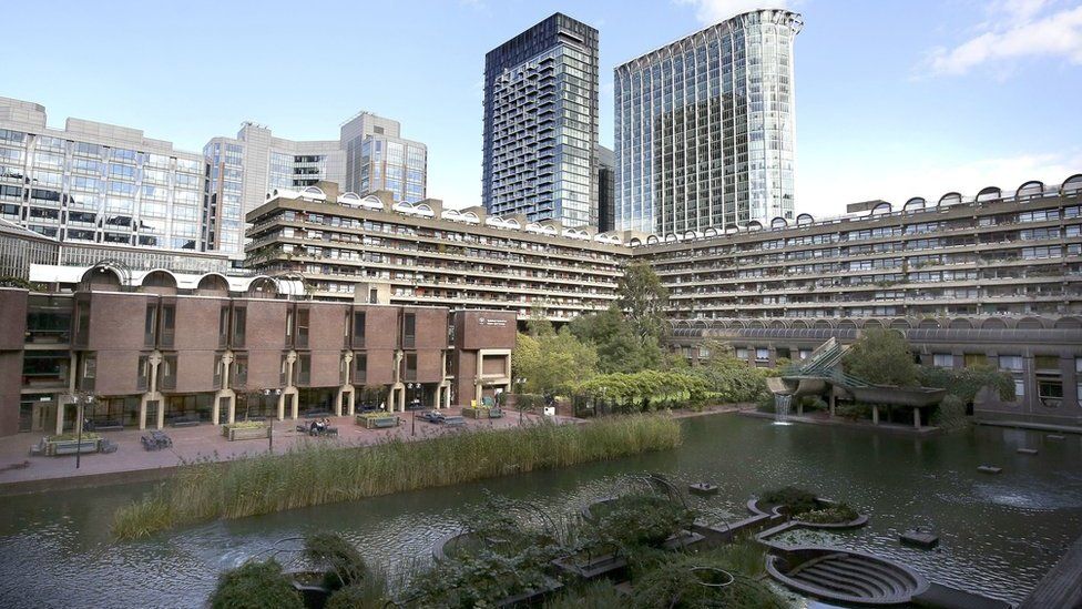 File photo dated 24/09/14 of Part of the Barbican Housing Estate and the Guildhall School of Music and Drama