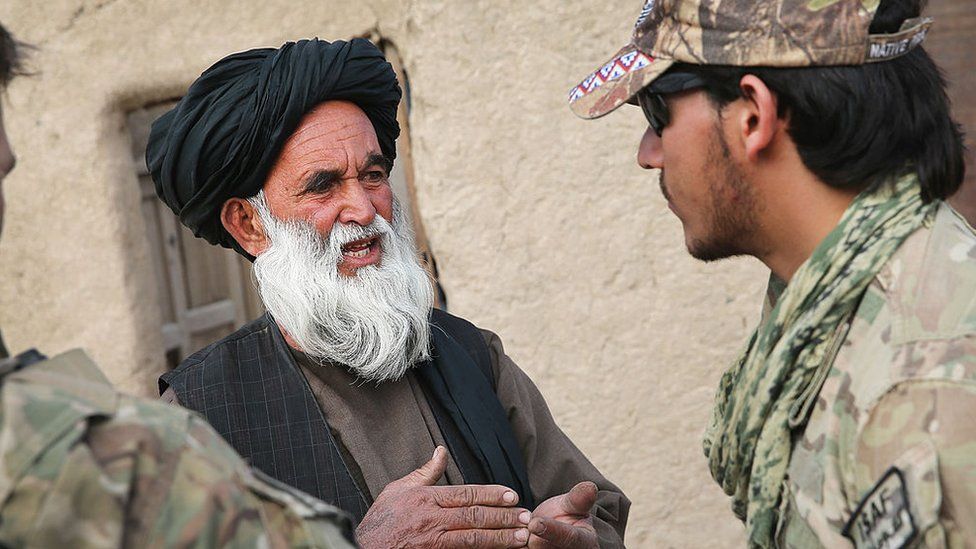 Interpreter at work in Afghanistan