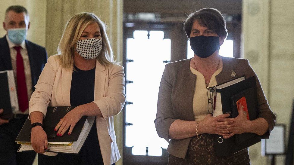 Michelle O'Neill and Arlene Foster