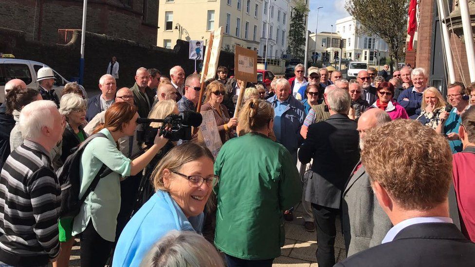 Manx Gas protest