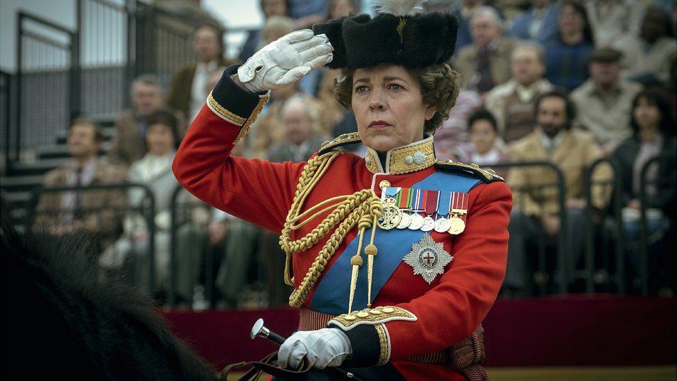 Olivia Colman as The Queen in Season Four