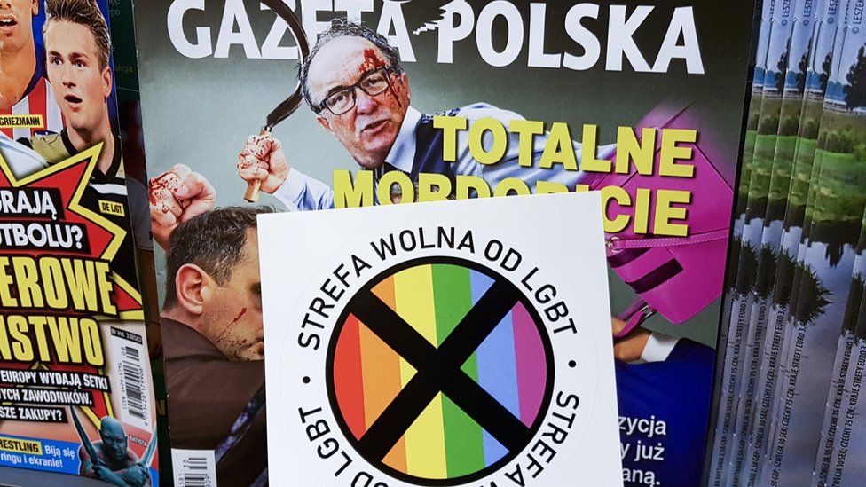 Poland Court Bans Lgbt Free Zone Sticker From Sale Bbc News