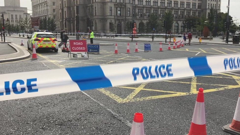 The 44-year-old pedestrian has been left in a critical condition after the city centre crash