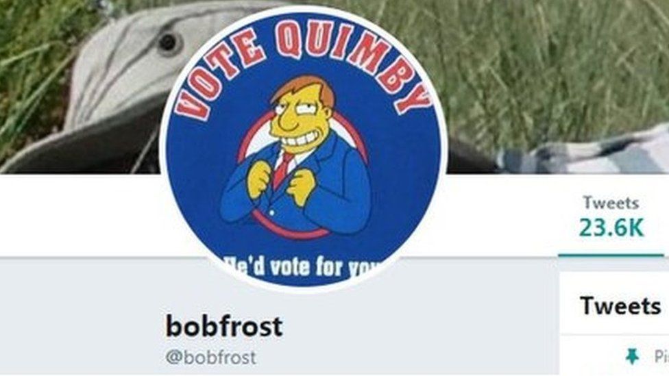 Bob Frost twitter profile