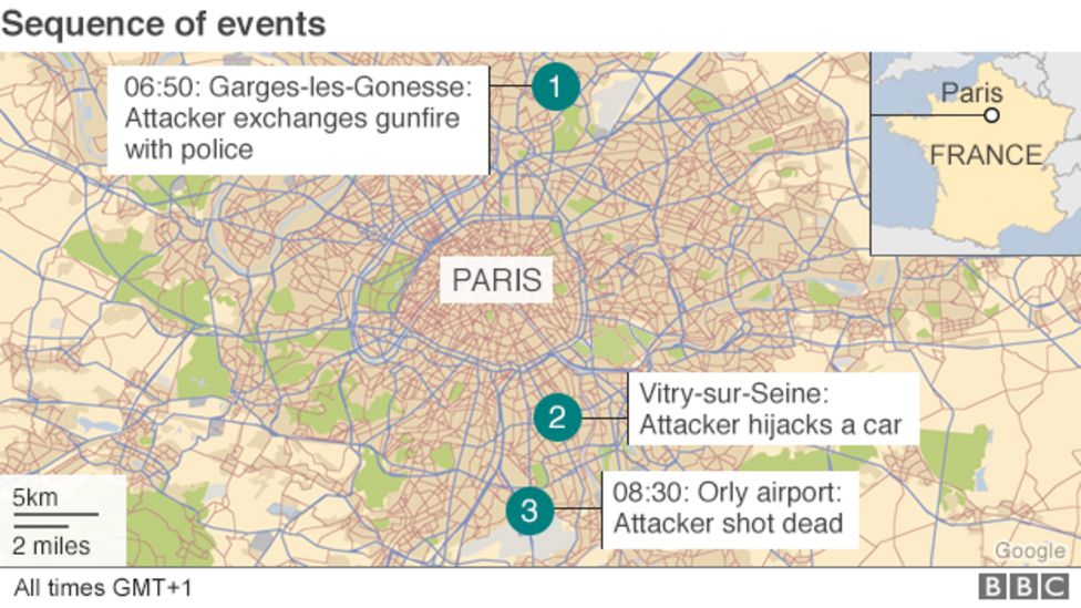 Orly Airport: Attacker Phoned Father To Say 'i Screwed Up' - Bbc News