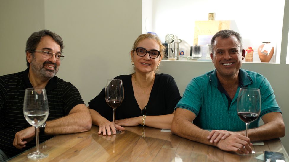 From left to right: Geraldo Aguiar, Kalina Sá and Mitchell Lewis