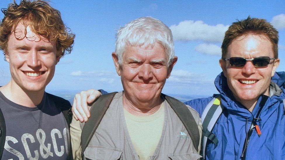 Mark James with his son Steven and grandson Keiran