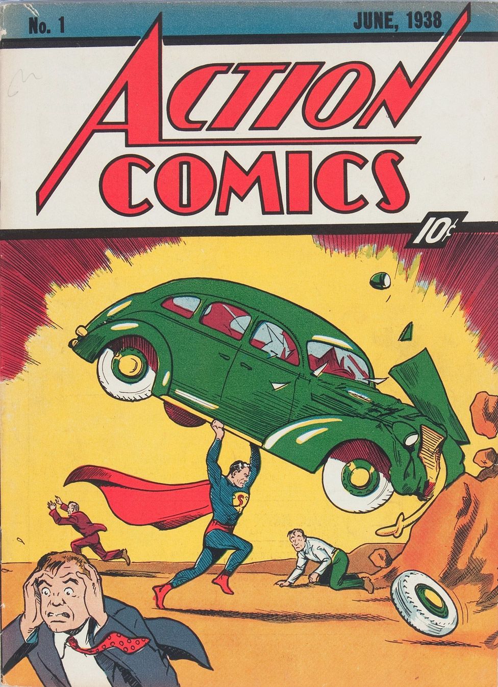 Cover of first Superman comic sold by Heritage Auctions