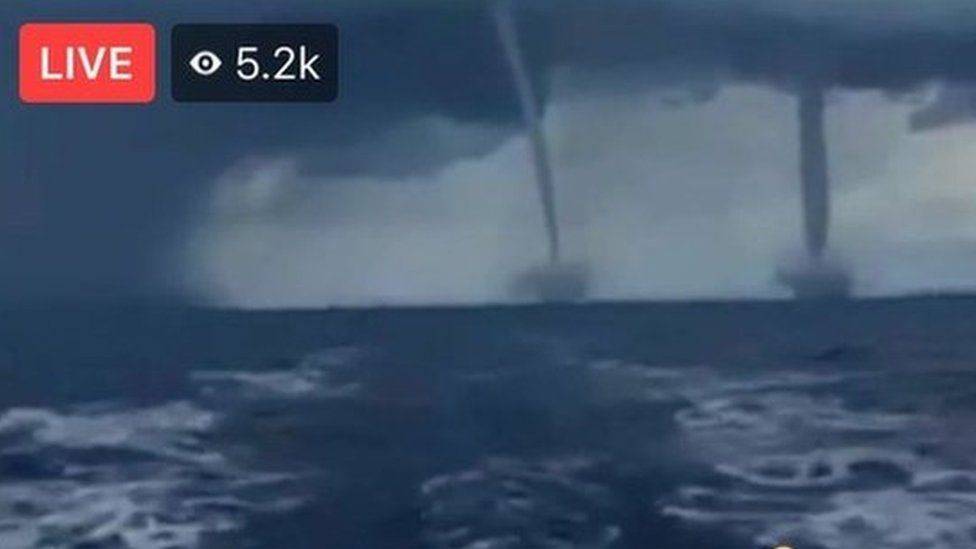 A Facebook Live claiming to show a double tornado approaching Florida was part of hurricane Irma was actually footage from at least 2007.