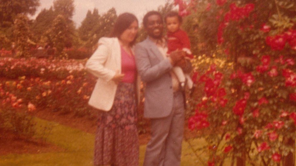 Chioma Nnadi with her parents