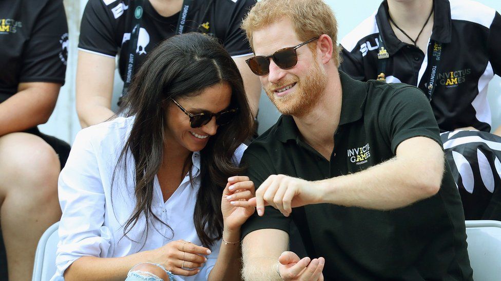 Prince Harry and Meghan Markle at the Invictus Games on 25 September 2017
