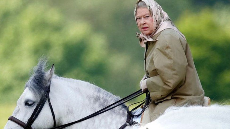 The Queen carried on riding horses into her 90s