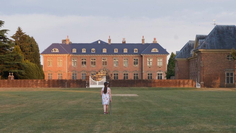 A summer evening stroll: Chloe's father took this shot of his daughter exploring the grounds of Tredegar House in Newport